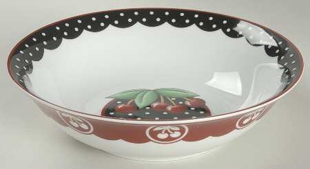 Cherry Cameo 9" Round Vegetable Bowl