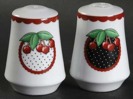Cherry Cameo Salt & Pepper Set