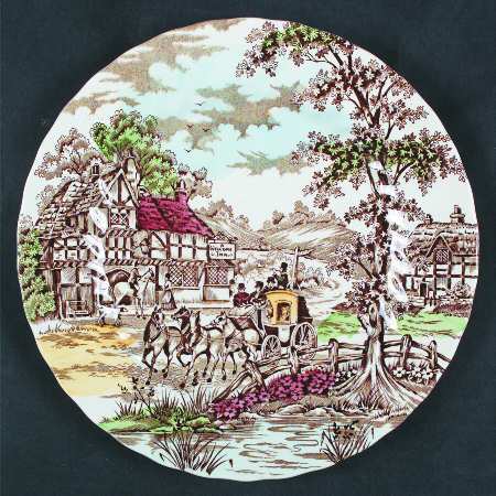 Coaching Days Brown Multicolor by Myott Staffordshire