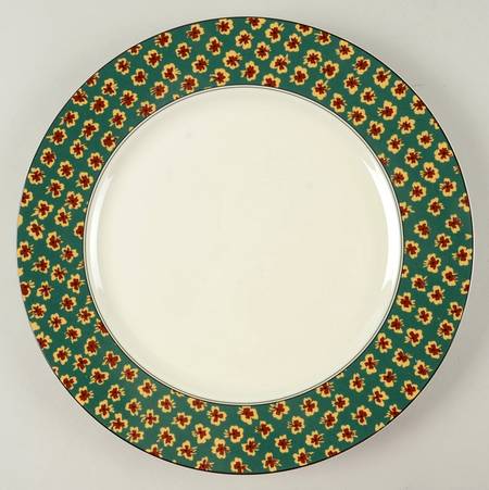 Fleurette Green 12" Chop Plate (Round Platter) by Mikasa