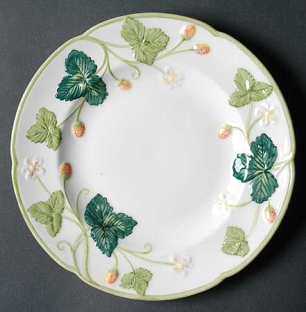 Victoria Strawberry Handpainted Salad Plate