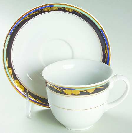 Tulip Chateau Flat Cup & Saucer Set