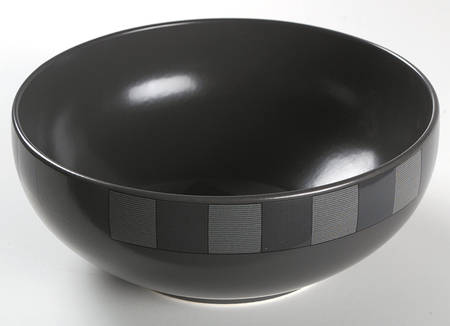 Checkmate Charcoal 8" Round Vegetable Bowl