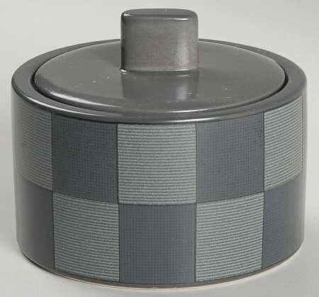 Checkmate Charcoal Sugar Bowl & Lid