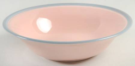 Colortones (Pink & Gray) Coupe Cereal Bowl by Market Square