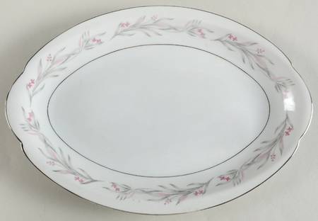 Contessa (Platinum) 12" Oval Serving Platter