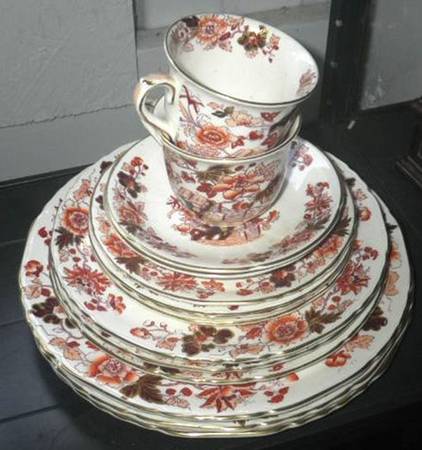 Bible (Rust Bible & Flowers) Salad Plate by Mason's