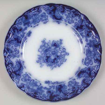 Ormonde Flow Blue (Scalloped and Embossed) by Alfred Meakin