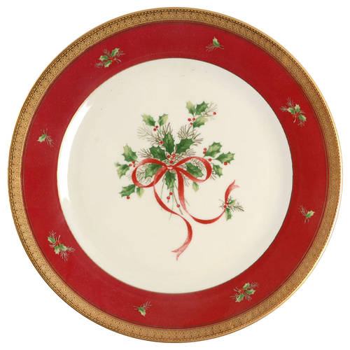 Palatial Holly Gold Salad/Dessert Plate