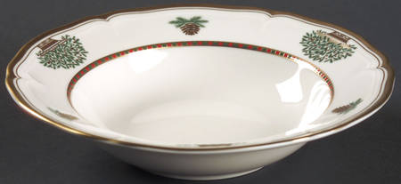 Christmas Garden Rim Fruit/Dessert (Sauce) Bowl