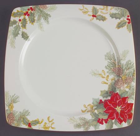 Holiday Bloom 11" Chop Plate (Round Platter)