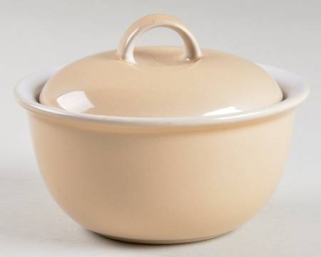 Stoneworks Orange Sugar Bowl & Lid