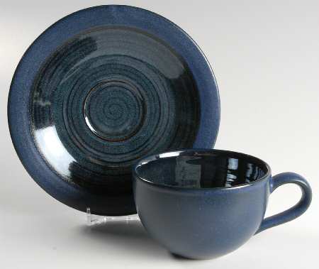 Blue Bayou Flat Cup & Saucer Set