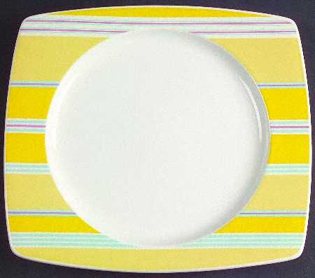 Color Weave Yellow Salad Plate