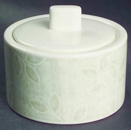 Forest Leaf Sugar Bowl & Lid