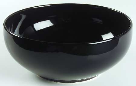 Palette Black 8" Round Vegetable Bowl