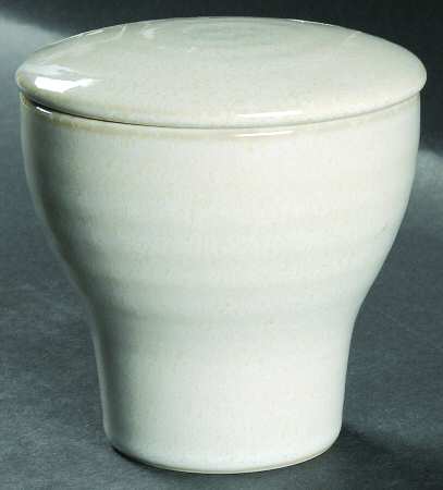 Studio Glaze Egg Shell Sugar Bowl & Lid