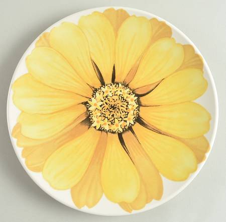 Tuscan Flower Salad Plate