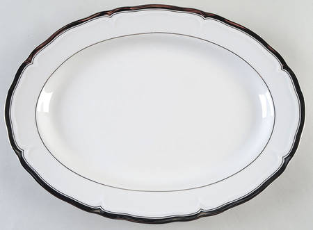 Hyde Park Platinum 14" Oval Serving Platter