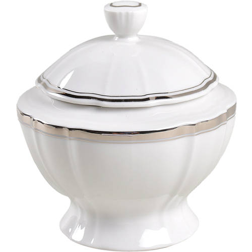 Hyde Park Platinum Sugar Bowl & Lid
