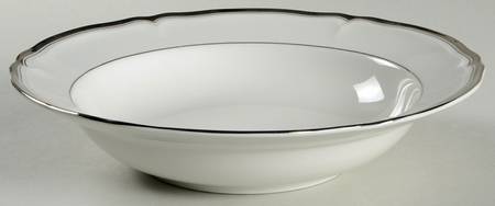Hyde Park Platinum Large Rim Soup Bowl