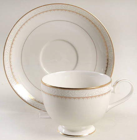 Royalty Gold Footed Cup & Saucer Set
