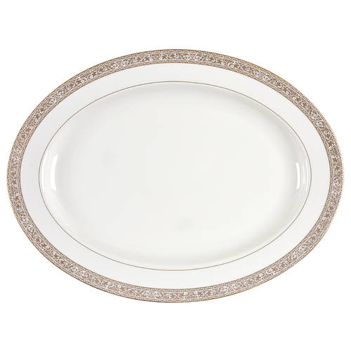 Imperial Court Gold 15" Oval Serving Platter