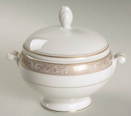 Imperial Court Gold Sugar Bowl & Lid