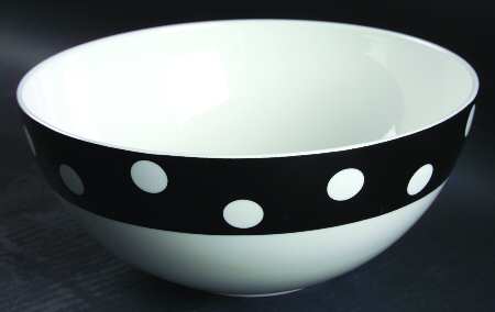 Hot Spots Ebony 8" Round Vegetable Bowl