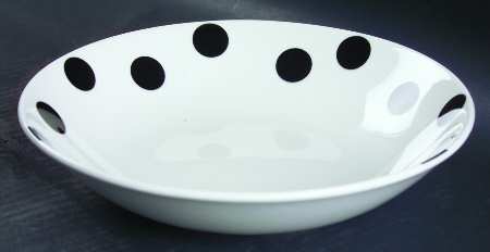 Hot Spots Ebony Coupe Soup Bowl