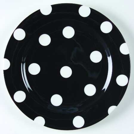 Hot Spots Ebony Salad Plate