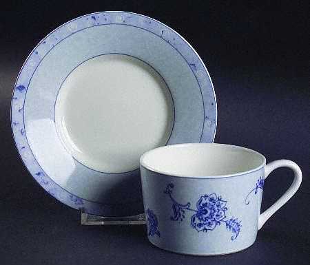 Country Paisley Flat Cup & Saucer Set