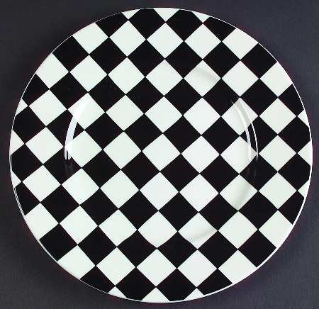 Glamour Black Salad Plate