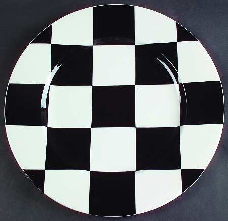 Glamour Black 12" Chop Plate (Round Platter)