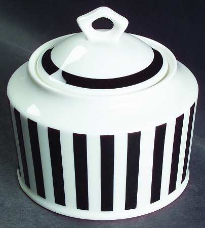 Glamour Black Sugar Bowl & Lid