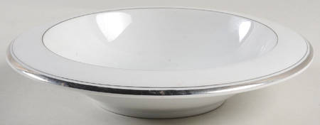 Pure Platinum Rim Soup Bowl