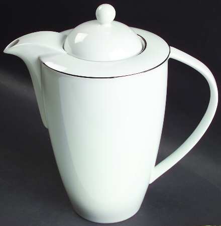 Pure Platinum Coffee Pot & Lid