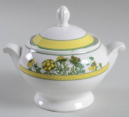 Floral Court Sugar Bowl & Lid