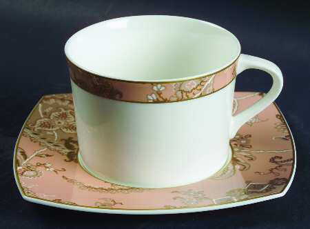 Victorian Paisley Breakfast Cup & Saucer Set