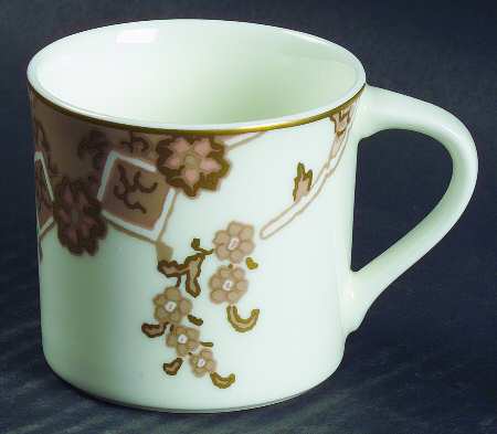 Victorian Paisley Flat Demitasse Cup
