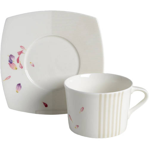 Botanical Fancy Breakfast Cup & Saucer Set