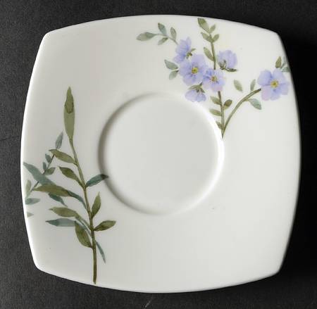 Parisian Bloom White Saucer for Demitasse Cup