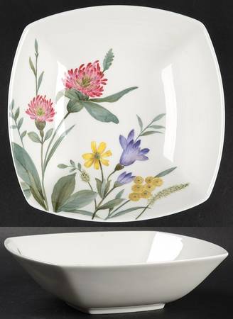 Parisian Bloom White Coupe Soup Bowl