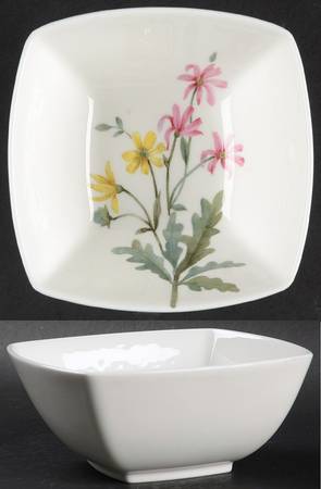 Parisian Bloom White Fruit/Dessert (Sauce) Bowl