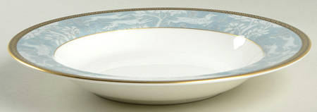 Enchanted Forest Blue Rim Soup Bowl