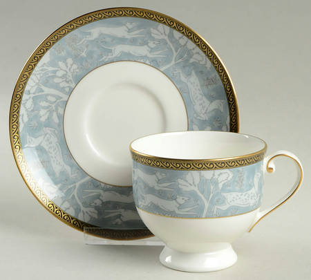 Enchanted Forest Blue Footed Cup & Saucer Set