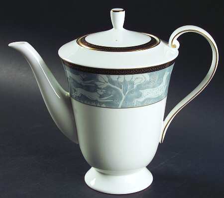Enchanted Forest Blue Coffee Pot & Lid