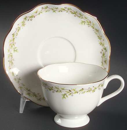Garden Gala Footed Cup & Saucer Set