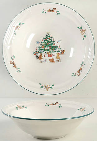 Woodland Christmas (Embossed Rim) Coupe Cereal Bowl