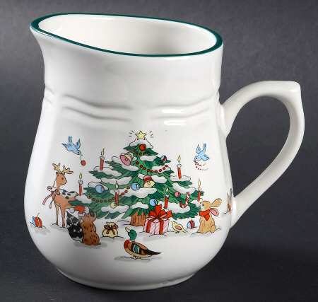 Woodland Christmas (Embossed Rim) Creamer